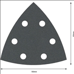 Bosch PRO F355 Schleifblatt, 93 mm, G180, 5-tlg. #2608605195