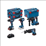 Bosch Combo Kit Set mit 4x 18V: GSR 18V-90C/GDX 18V-210C/GBH18V-24C/GSA18V-28, 3x Akku #0615990N37