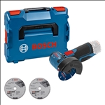 Bosch Akku-Winkelschleifer GWS 12V-76 in L-BOXX #06019F2003