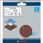Bosch PRO F460 Schleifblatt, 125 mm, G120, 5-tlg. #1609200163