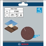 Bosch PRO F460 Schleifblatt, 125 mm, G180, 5-tlg. #1609200164