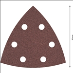 Bosch PRO F460 Schleifblatt, 93 x 93 mm; G80, 5-tlg. #2608621686