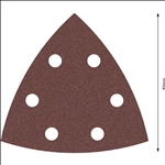 Bosch PRO F460 Schleifblatt, 93 x 93 mm; G180, 5-tlg. #2608621688