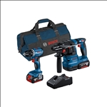 Bosch Combo Kit 2-tlg. Kit 18V: GSR 18V-45 + GBH 18V-22 + 2 x 4.0Ah + GAL 18V-40 (C) #0615A50038