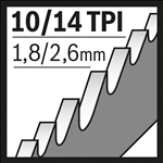 Bosch Säbelsägeblatt S 1222 VF, Flexible for Wood and Metal, 5er-Pack #2608656022