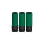 Bosch PRO Impact Socket Set mit PET-Abdeckungen, 1/2 Zoll, extra tief, 3‑tlg. #2608003033