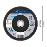 Bosch PRO X571 Fächerschleifscheibe, 180 mm, G40 #2608606737