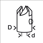 Bosch Aufstecksenker für Holzspiralbohrer, 3 x 16 mm, M 5 #2608585737