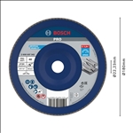 Bosch PRO X571 Fächerschleifscheibe, 180 mm, G40 #2608607342