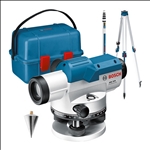Bosch Optisches Nivelliergerät GOL 32 D, mit Baustativ BT 160, Messstab GR 500 #0601068502