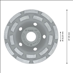 Bosch PRO Concrete Schleifkopf, 50 x 125 mm, 22,23 mm #2608601762