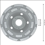 Bosch PRO Concrete Topfscheibe, 50 x 125 mm, 22,23 mm, 2-reihig #2608601762