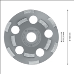 Bosch PRO Abrasive Schleifkopf, 50 x 125 mm, 22,23 mm #2608602553