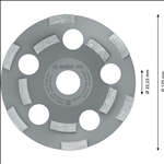 Bosch PRO Abrasive Topfscheibe, 50 x 125 mm, 22,23 mm #2608602553