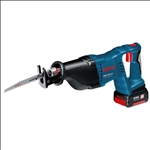 Bosch Akku-Säbelsäge GSA 18V-LI, L-BOXX 238 mit 2 x Li-Ion-Akku 5,0 Ah, Säbelsägeblatt #060164J00B