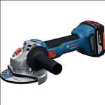 Bosch Akku-Winkelschleifer GWS 18V-8, 2 x Akku GBA 18V 5.0Ah, L-BOXX 136 #06019N9003