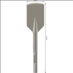 Bosch PRO HEX 28 Asphaltschneider, 125 x 500 mm #1618601011