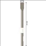 Bosch PRO HEX 19-4C Flachmeißel, 25 x 300 mm #1618630200