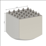 Bosch PRO SDS max-5C Carbide-Stockerplatte, 50 x 50 mm #2608690179