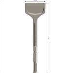 Bosch PRO HEX 22-5C Spatmeißel, 115 x 400 mm #2608690194