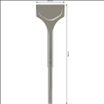 Bosch PRO SDS max-5C Spatmeißel, 115 x 400 mm #2608690199