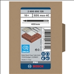 Bosch PRO SDS max-4C Spitzmeißel-Set, 400 mm, 10-tlg. #2608690128