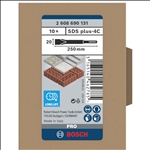 Bosch PRO SDS plus-4C Flachmeißelset, 20 x 250 mm, 10-tlg. #2608690131