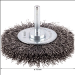 Bosch PRO Metal clean Scheibenbürste, gerader Schaft, 75 x 0,3 mm #2608622053