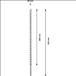 Bosch PRO SDS max-9 Natural Stone Bohrer, 28 x 800 x 920 mm #1618596504