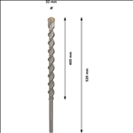 Bosch PRO SDS max-9 Natural Stone Bohrer, 32 x 400 x 520 mm #1618596505