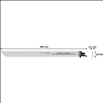 Bosch PRO Fibre Insulation S1213AWP Blatt, 1,5 x 22 x 300 mm, 2-tlg. #2608635528