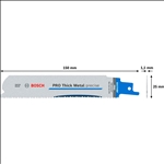 Bosch PRO Thick Metal precise S937HBF Blatt, 1,1 x 25 x 150 mm, 5-tlg. #2608658997