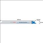 Bosch PRO Metal Demolition S1125VF Blatt, 1,25 x 19 x 225 mm, 25-tlg. #2608657556