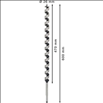 Bosch PRO Wood Holzschlangenbohrer, 26 x 470 x 600 mm #2608585724
