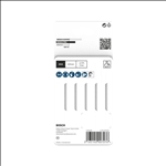 Bosch PRO Plastics PC clean T101A Stichsägeblatt, 100 mm, 5-tlg. #2608631010