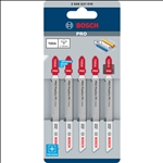 Bosch PRO Plastics PC clean T101A Stichsägeblatt, 100 mm, 5-tlg. #2608631010