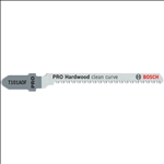 Bosch PRO Hardwood clean curve T101AOF Stichsägeblatt, 83 mm, 5-tlg. #2608634233