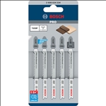 Bosch PRO Hardwood clean T101BF Stichsägeblatt, 100 mm, 5-tlg. #2608634234