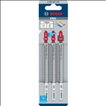 Bosch PRO Plastics PVC clean T302H Stichsägeblatt, 132 mm, 3-tlg. #2608667447