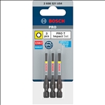 Bosch PRO Torx Impact Bit Set, T10, T15, T20, 55 mm, 3-tlg. #2608521U54