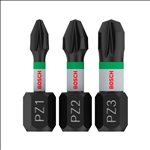 Bosch PRO Pozidriv Impact Bit, PZ1x25, PZ2x25, PZ3x25 mm, 3-tlg. #2608522471