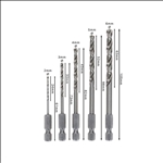 Bosch PRO Metal HSS-G Hex Spiralbohrer-Set, 5-tlg. #2608595517