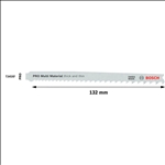 Bosch PRO Multi Material thick and thin T345XF Stichsägeblatt, 132 mm, 100-tlg. #2608634486