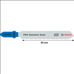 Bosch PRO Stainless Steel T118GFS Stichsägeblatt, 83 mm, 5-tlg. #2608636496