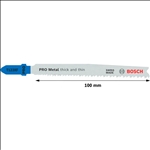 Bosch PRO Metal thick and thin T123XF Stichsägeblatt, 100 mm, 5-tlg. #2608638473