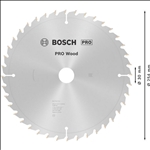 Bosch PRO Wood Kreissägeblatt, 254 x 2 x 30 mm, Z40 #2608640438