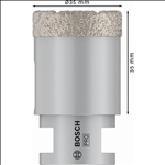 Bosch PRO Ceramic Trockenbohrkrone, 35 x 35 x 14 mm #2608587121