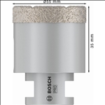 Bosch PRO Ceramic Trockenbohrkrone, 55 x 35 x 14 mm #2608587126