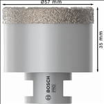 Bosch PRO Ceramic Trockenbohrkrone, 57 x 35 x 14 mm #2608587127