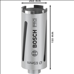 Bosch PRO Trockenbohrkrone, 65 x 150 mm, G 1/2 Zoll #2608587321